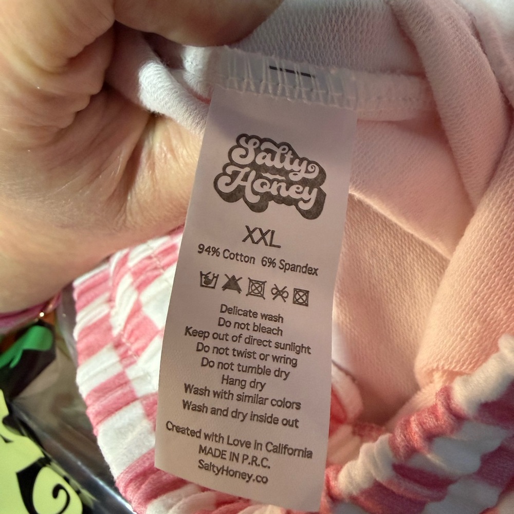 Pink fighter Checkered sweat Pants breast cancer awareness cargo pants run small - Picture 8 of 10